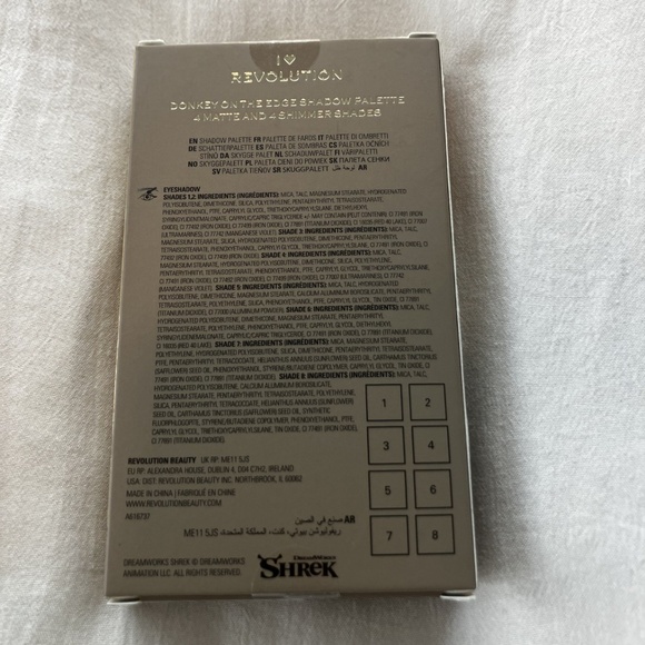 Shrek x Revolution 'Donkey on the Edge' Mini Eyeshadow Palette - Picture 4 of 4